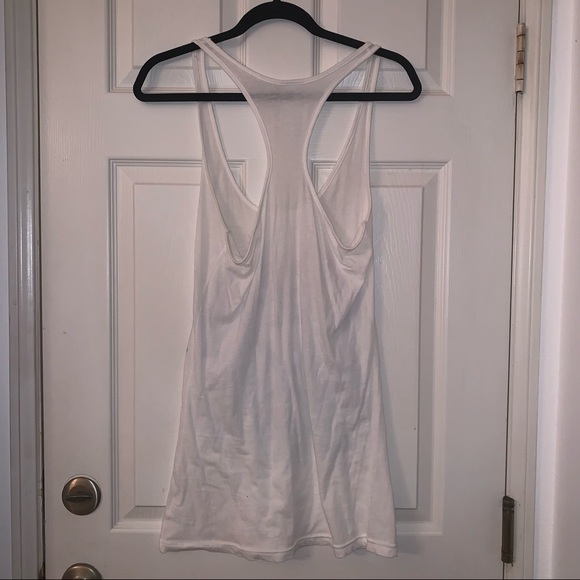 Bay Island Watercolor Nautical Mermaid White Tank Top Shirt Size Medium - Picture 4 of 4